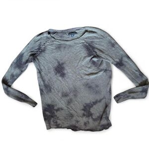 American Eagle green black, long sleeve knit grunge sweater size small
